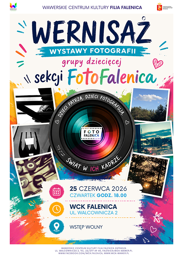 Wernisaż wystawy fotografii dziecięcej sekcji FotoFalenica Warszawa