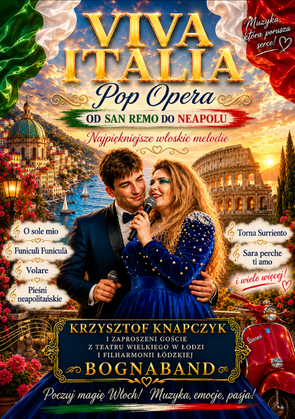 VIVA ITALIA Pop Opera – Najpiękniejsze włoskie melodie Warszawa