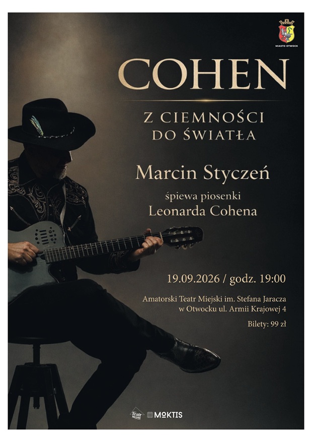 KONCERT MARCINA STYCZNIA - COHEN. Z CIEMNOŚCI DO ŚWIATŁA