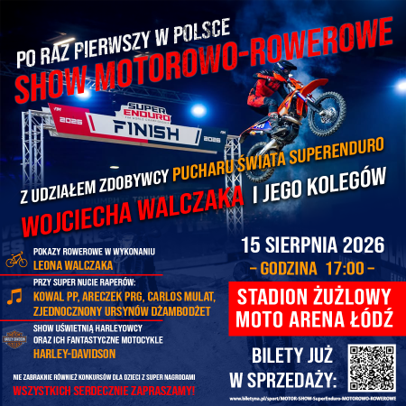 MOTOR SHOW SuperEnduro MOTOROWO-ROWEROWE - sport