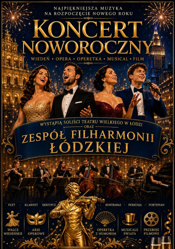 Koncert Noworoczny - Od Straussa aż po największe przeboje filmowe Warszawa