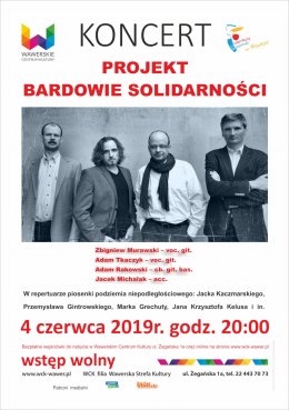 Bardowie Solidarności - program słowno-muzyczny - Bilety na koncert
