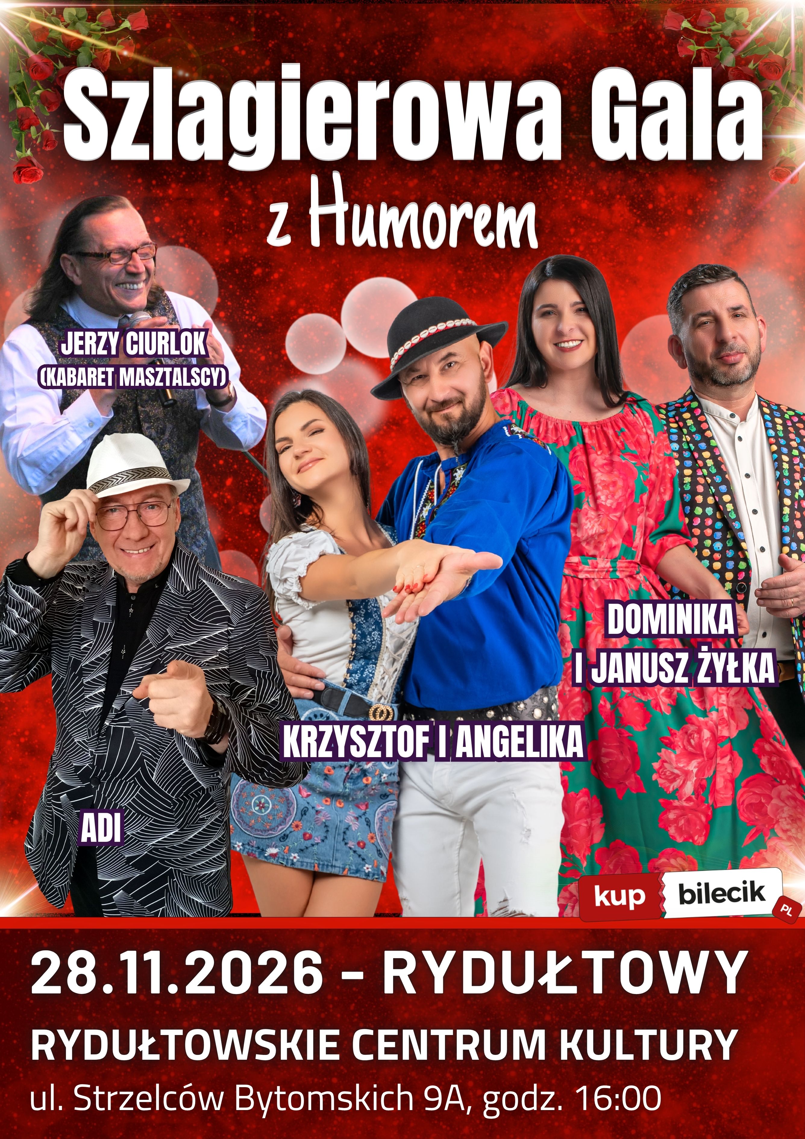 Szlagierowa Gala z humorem Rydułtowy