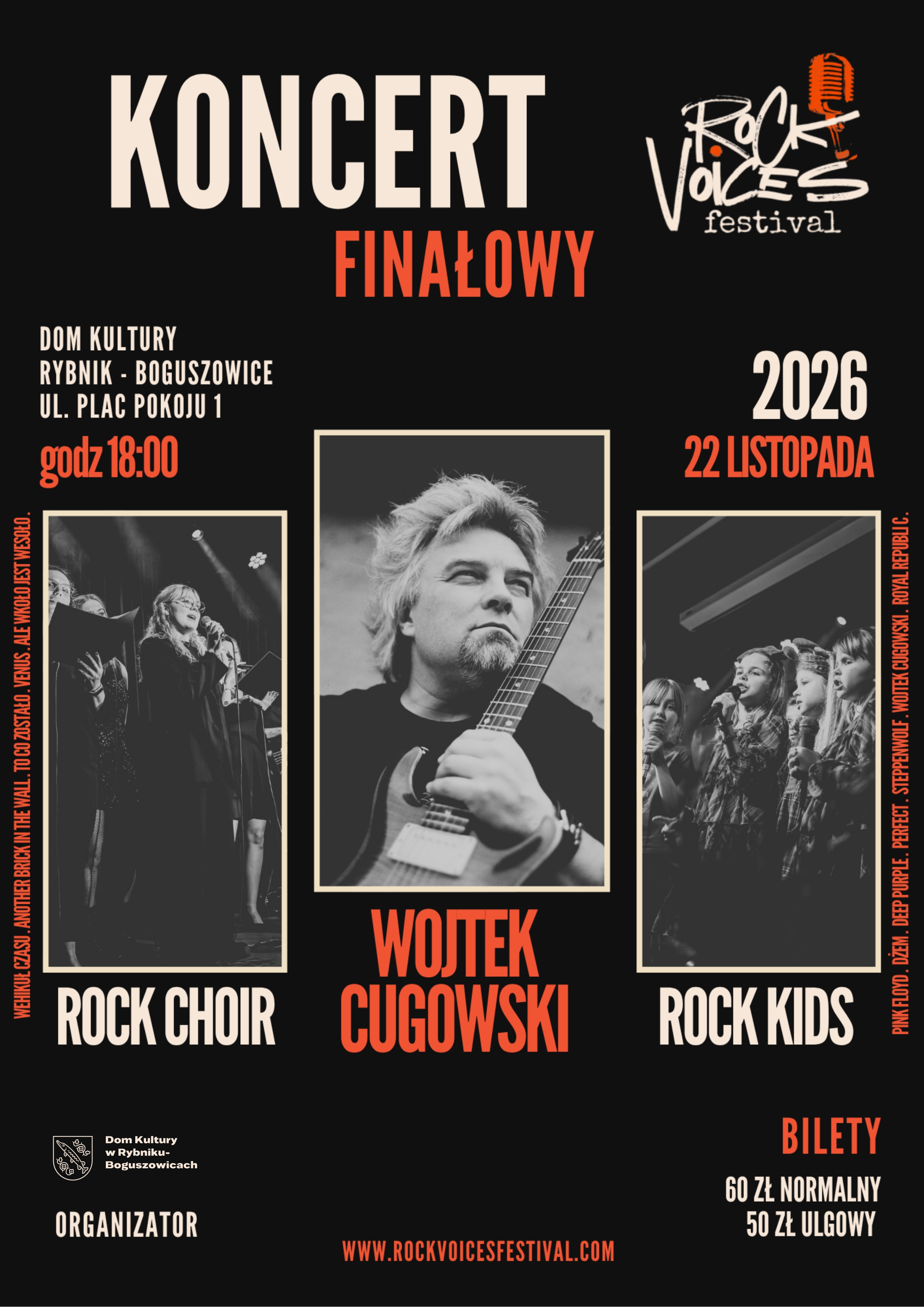 Rock Voices Festival 2026 - koncert finałowy z Wojtkiem Cugowskim