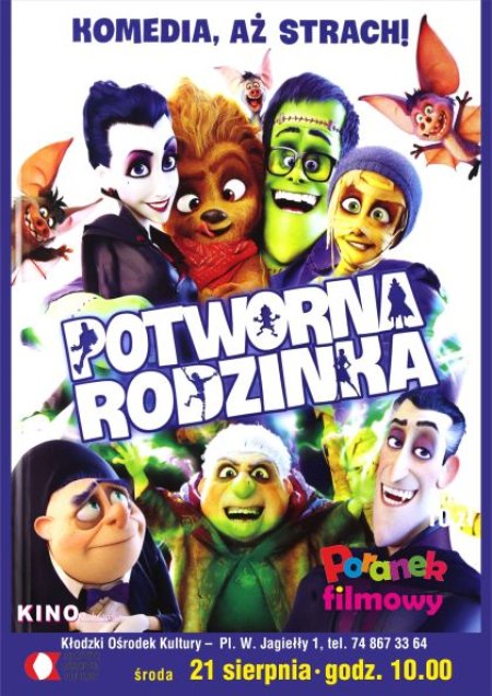 Potworna Rodzinka - poranek filmowy - dla dzieci