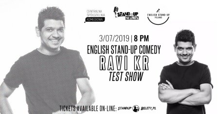 English Stand-up Comedy: Ravi Kr "Test Show" - stand-up