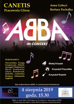 Canetis Pracownia Głosu ABBA IN CONCERT - koncert