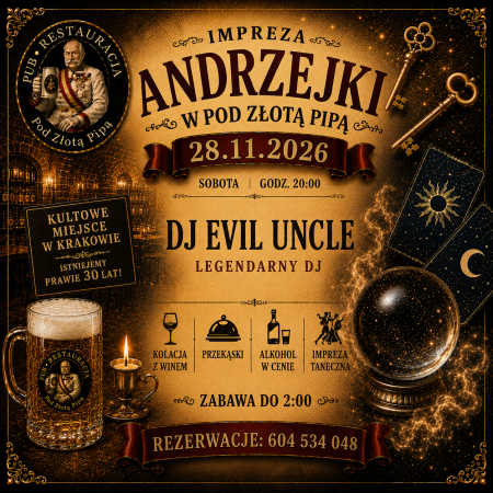 Andrzejki 2026 w Piwnicy pod Złotą Pipą! - inne