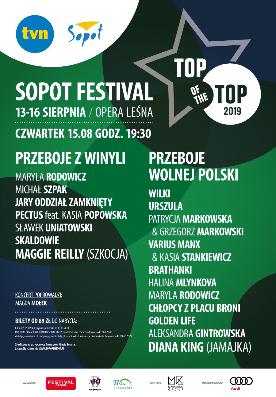 TOP of the TOP Sopot Festival dzień 3 Bilety Online, Opis, Recenzje