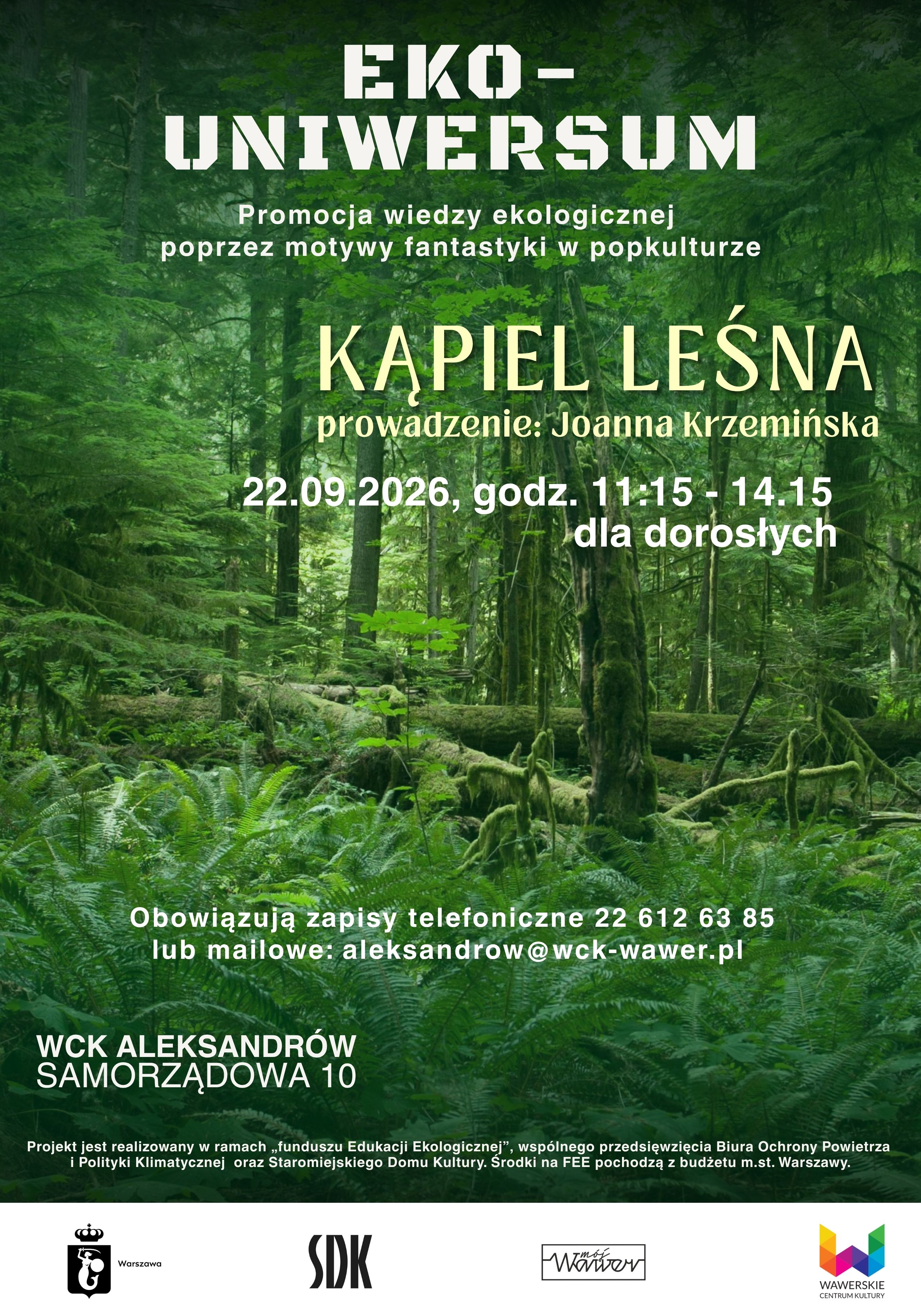 Kąpiel leśna dla dorosłych Warszawa