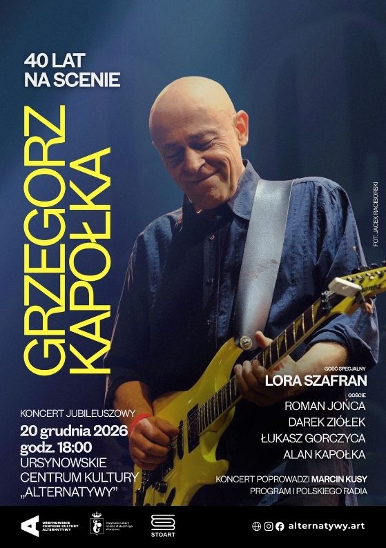 „40 lat na scenie – Grzegorz Kapołka” | koncert jubileuszowy Warszawa