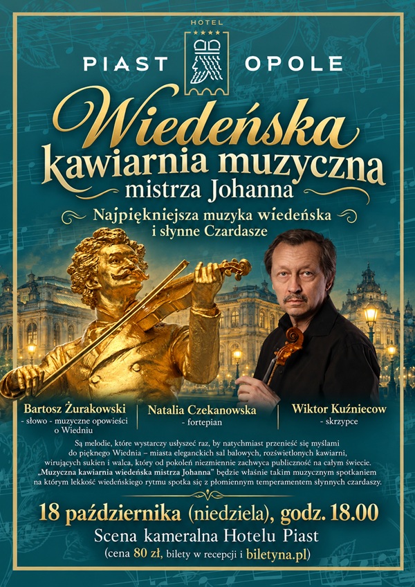 Wiedeńska kawiarnia muzyczna mistrza Johanna Opole