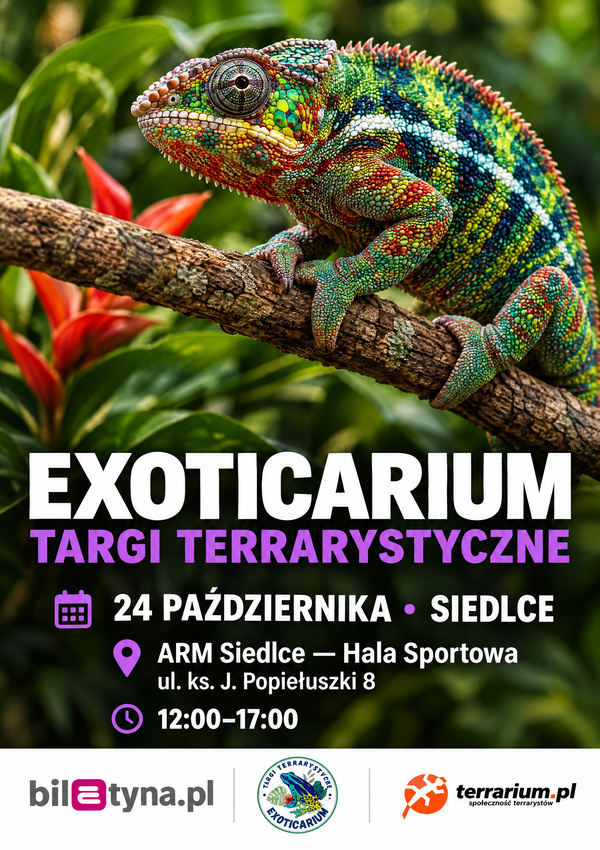 Siedlce - Targi Terrarystyczne Exoticarium + Wystawa Pająków Siedlce