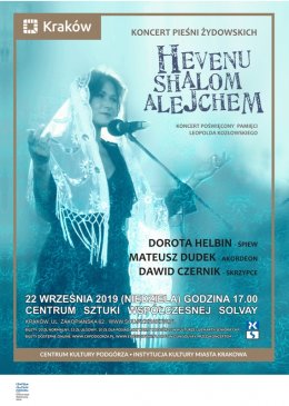 Koncert pieśni żydowskich "Hevenu Shalom Alejchem" - koncert
