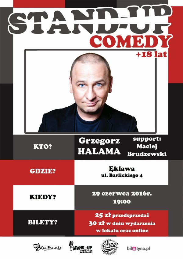 Grzegorz Halama & Maciek Brudzewski Standup Comedy Bilety Online