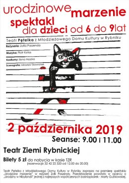 "Urodzinowe marzenia" - spektakl Teatru "Pętelka" z MDK w Rybniku - dla dzieci