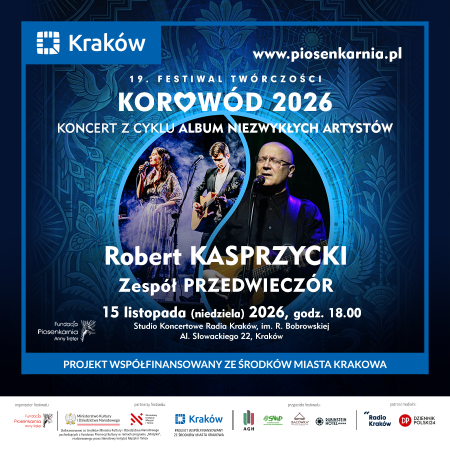 Robert Kasprzycki oraz zespół Przedwieczór w koncercie Album Niezwykłych Artystów - koncert