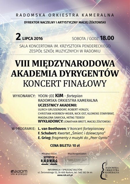 VIII Międzynarodowa Akademia Dyrygentów - Koncert Finałowy - koncert