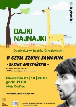 Bajki Naj Najki - O czym szumi sawanna (Baśnie afrykańskie) - Bilety na wydarzenie dla dzieci