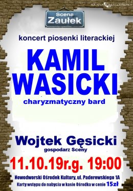 Scena Zaułek- KAMIL WASICKI - koncert