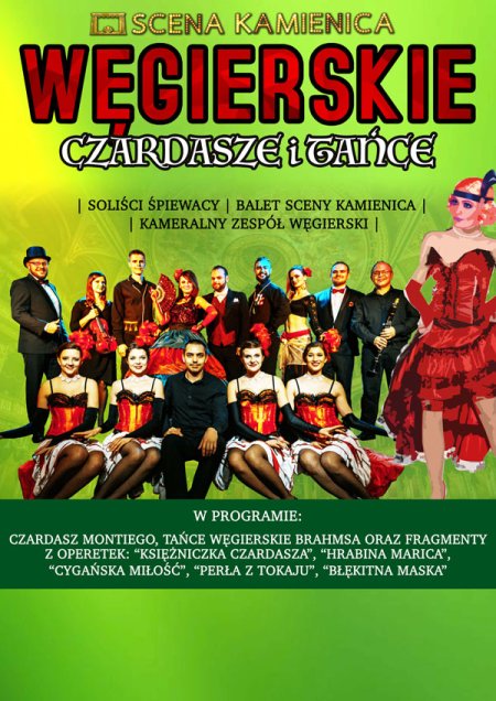 Węgierskie Czardasze i Tańce - Scena Kamienica - koncert