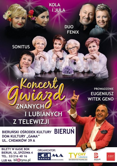 Koncert Gwiazd znanych i lubianych z telewizji - Kola i Jula, Duo Fenix i Sonitus - koncert