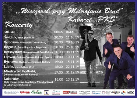 Koncert zespołu ,,Wieczorek przy Mikrofonie Bend'' oraz  Kabaret,, PKS'' - koncert