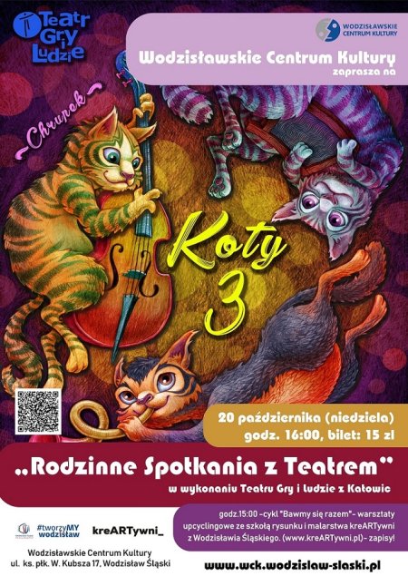 Koty trzy - Rodzinne Spotkania z Teatrem - spektakl