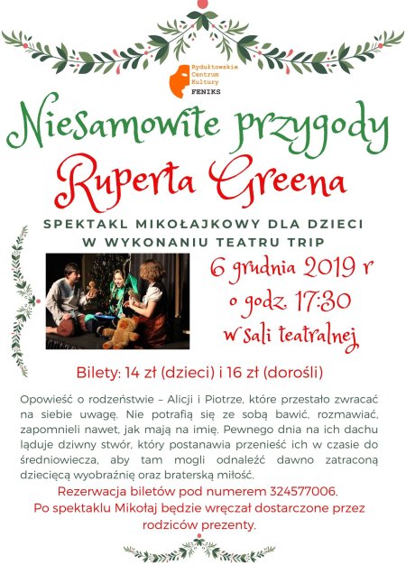 Niesamowite przygody Ruperta Greena - dla dzieci