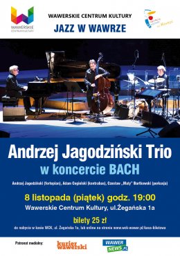 Andrzej Jagodziński Trio - Bilety na koncert