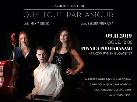 Que Tout Par Amour - Dawid Buchta Trio - koncert