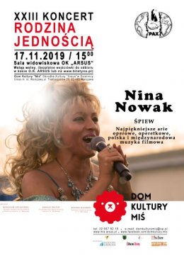 XXIII "Rodzina Jednością" - Nina Nowak - koncert