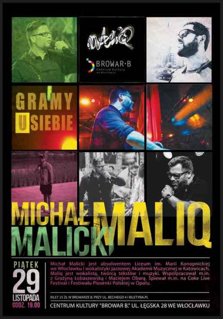 Gramy u siebie: Michał Maliq Malicki - koncert