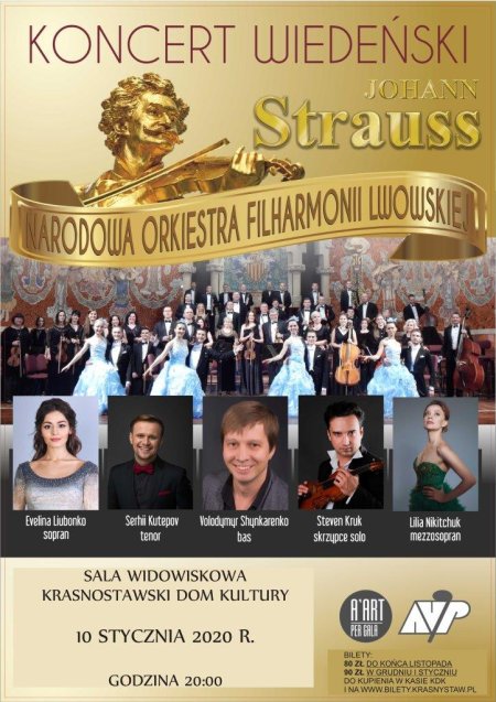 Koncert Noworoczny – Narodowa Orkiestra Filharmonii Lwowskiej - Koncert Wiedeński QuattroVoci - koncert