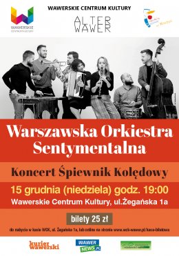Warszawska Orkiestra Sentymentalna - Śpiewnik kolędowy - Bilety na koncert