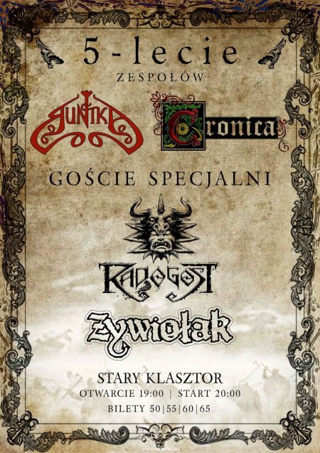 Folk Metal Night: Runika, Cronica, Radogost, Żywiołak - koncert