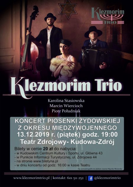 Koncert Piosenki Żydowskiej z okresu międzywojennego - koncert