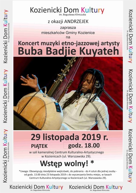 Koncert jazzowy Buba Badjie Kuyateh - koncert