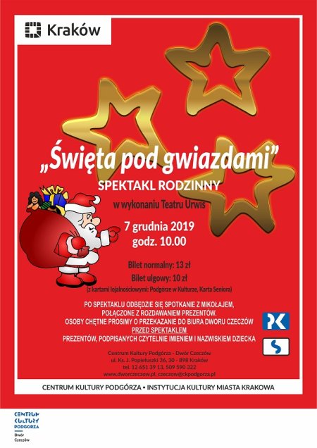 Święta pod gwiazdami - spektakl rodzinny - spektakl