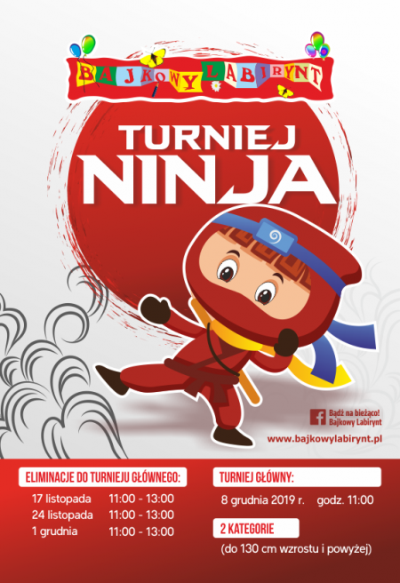 Turniej Ninja w Bajkowym Labiryncie - dla dzieci