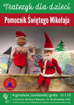 Pomocnik Świętego Mikołaja - Teatr Lalek Czarodziej - dla dzieci