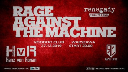 RATM Tribute - Renegady x Rapto Łapto x Hanz von Roman - koncert