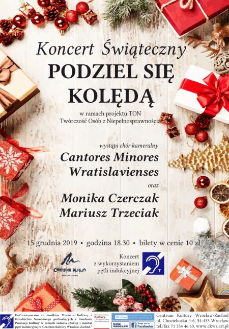 Podziel się kolędą 2019 - Cantores Minores Wratislavienses - koncert