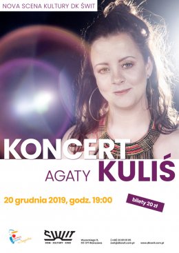 Nova Scena Kultury - Agata Kuliś jazz/r&b - koncert