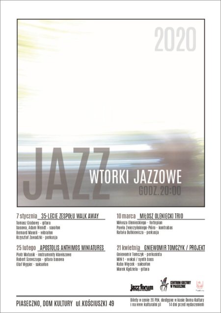 WTOREK JAZZOWY-WALK AWAY - koncert