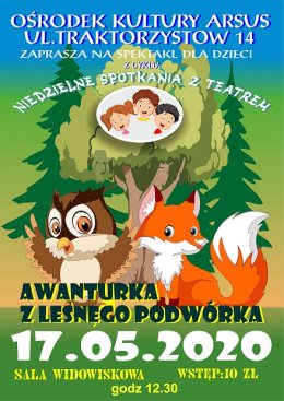 Bajka dla dzieci pt. "Awanturka z leśnego podwórka" - Agencja "Bajlandia" - Bilety na wydarzenie dla dzieci