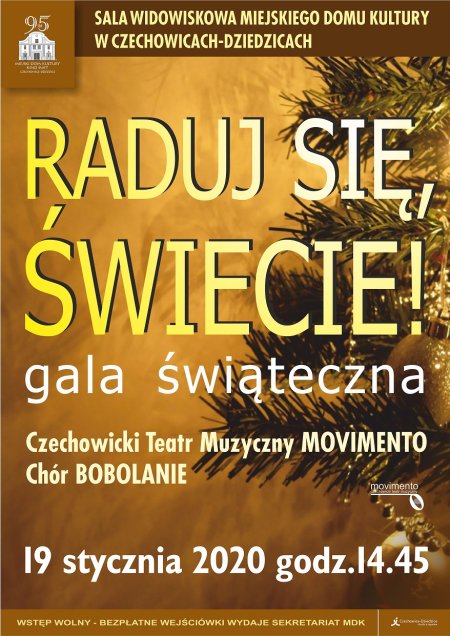 Raduj się świecie - Gala świąteczna CTM Movimento i Chóru Bobolanie - koncert