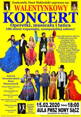Walentynkowy Koncert Operetki, Musicalu i Tańca - koncert