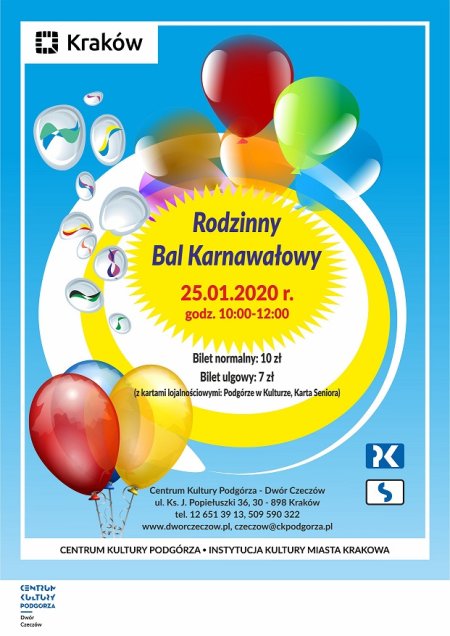 Rodzinny Bal Karnawałowy - dla dzieci