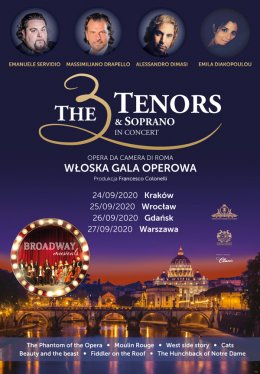 The 3 Tenors & Soprano - Broadway Musicals - koncert